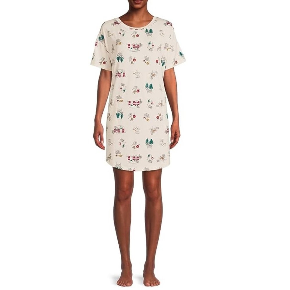 Secret Treasures Women’s Glamping Sleepshirt Nightgown Size Sm/Med 4 6 8 10 NWT